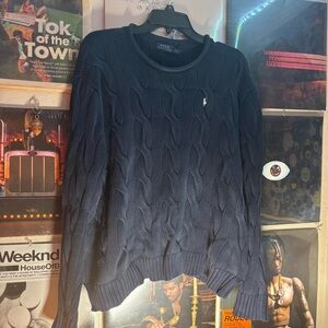 Polo by Ralph Lauren Navy Crewneck Sweater